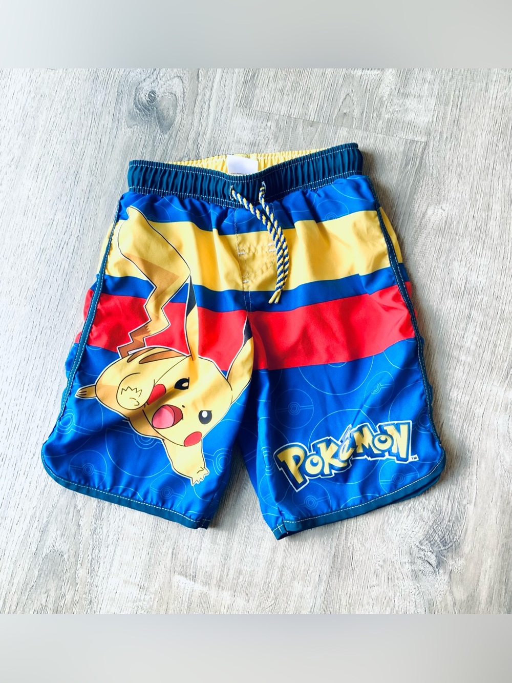 Pokémon Pikachu Swim Trunks Boys Size: 8